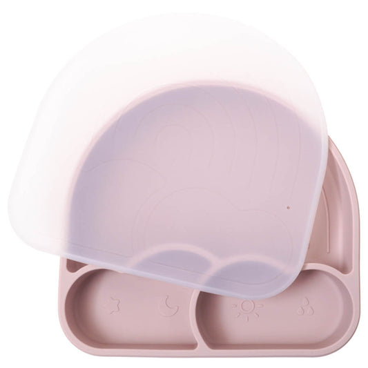Rainbow suction plate with lid